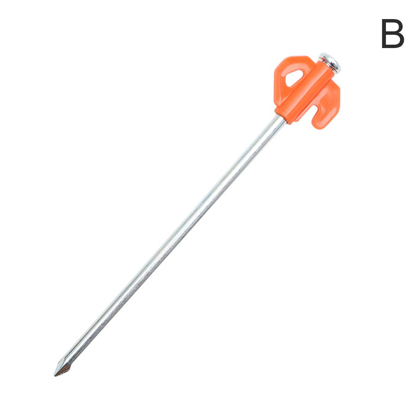 Cheap Goat Tents 21cm Portable Tent Pegs Iron Pipe Material Garden Stakes Heavy Camping Duty Tent Hammock Accessories Ground Nail Cord N3T7   